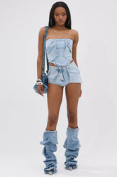 OLIVIA DENIM HOT SHORT