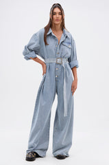 NOT TODAY EXTREME OVERSIZED DENIM JUMPSUIT
