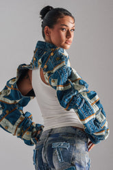 STACKED UP DENIM BOLERO