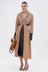 AFTER HOURS LIQUID VELVET TRENCH