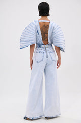 BORN TO STAND OUT DENIM JUMPSUIT