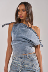 WEEKEND VIBES DENIM BLOUSE