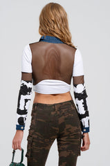 FEELING FRESH BUTTON DOWN TOP