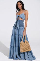 JUMPIN AROUND DENIM JUMPSUIT