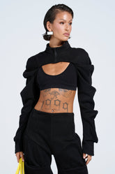 DONT MESS WITH ME CROP SWEATSHIRT