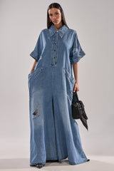 THE BEST OVERSIZED DENIM JUMPSUIT
