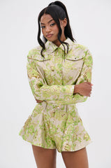 HOT SHOT BROCADE BOMBER