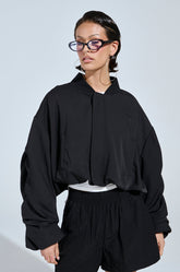 TREY RUCHED SLEEVE BOMBER