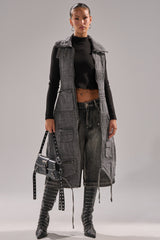 KEEP YOU WAITING DENIM VEST