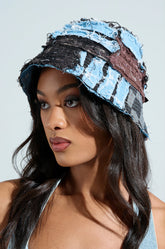 RAY DENIM PATCHWORK HAT