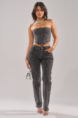 LETS GET IT RELAXED DENIM PANT