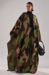 CAMO NIGHTS MAXI PONCHO