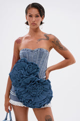 MORE IS BETTER DENIM BROOCH