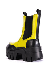 AZALEA WANG KELIANNA CHUNKY BOOT IN LIME