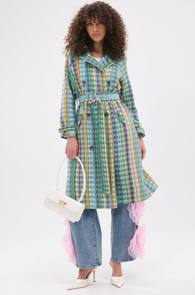 STOP AND SMELL THE ROSES TRENCH