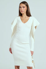 OFF TO BRUNCH KNIT MIDI DRESS