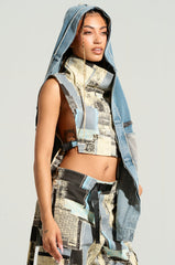 PLAY WITH ME DENIM HOOD