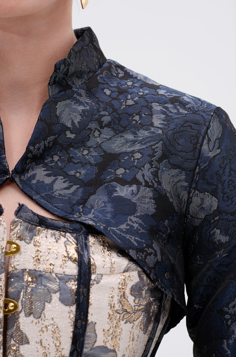 WON'T STOP MOVING BROCADE MINI BLAZER