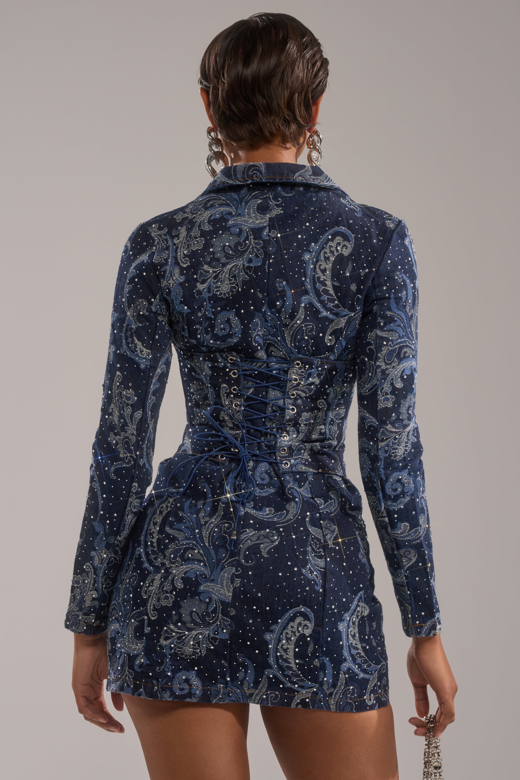 INTO SOMETHING BETTER DENIM BLAZER MINI DRESS