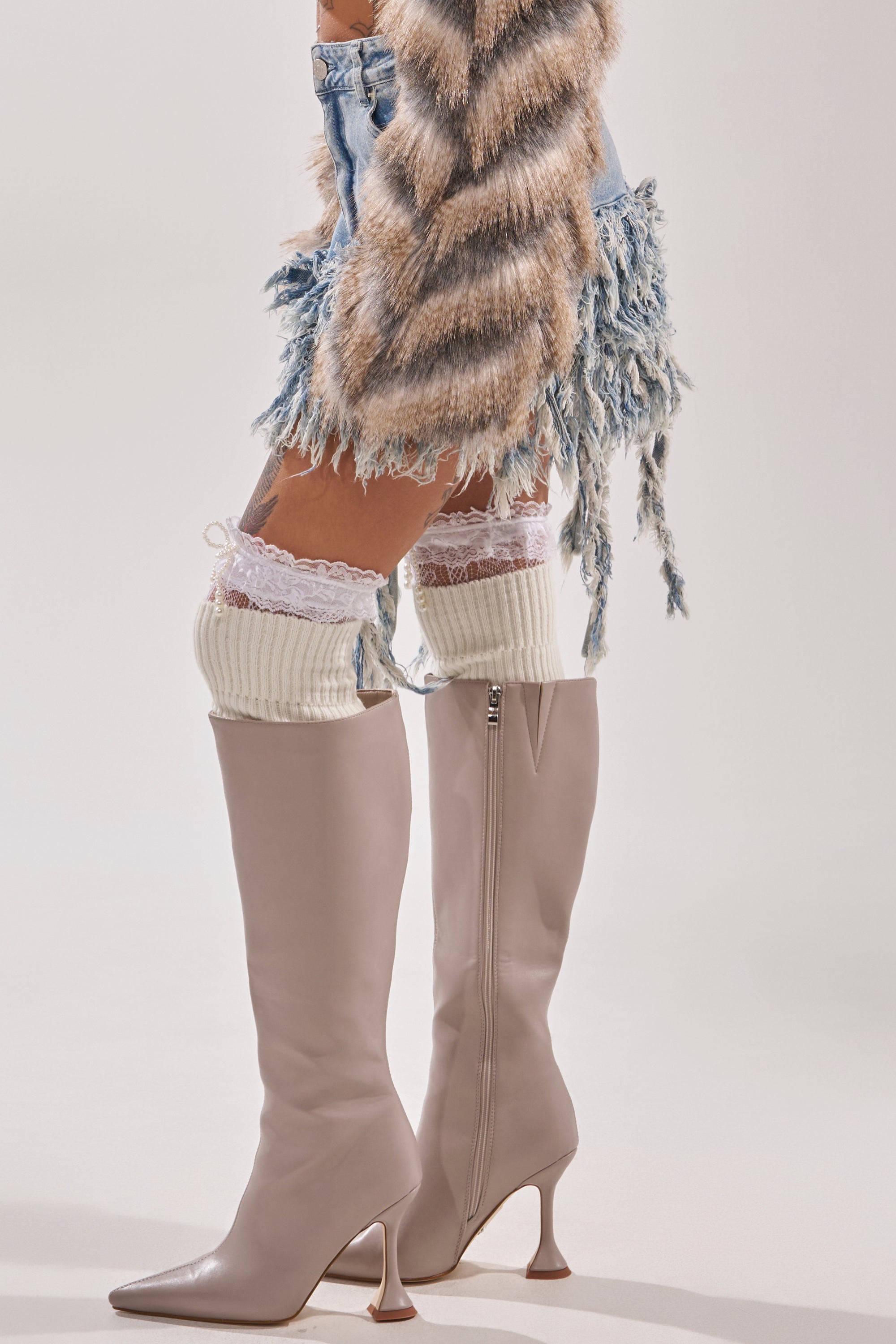 OPEN UP YOUR LOVE DENIM SKIRT