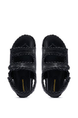 CAPE COD BLACK BRAIDED SANDAL