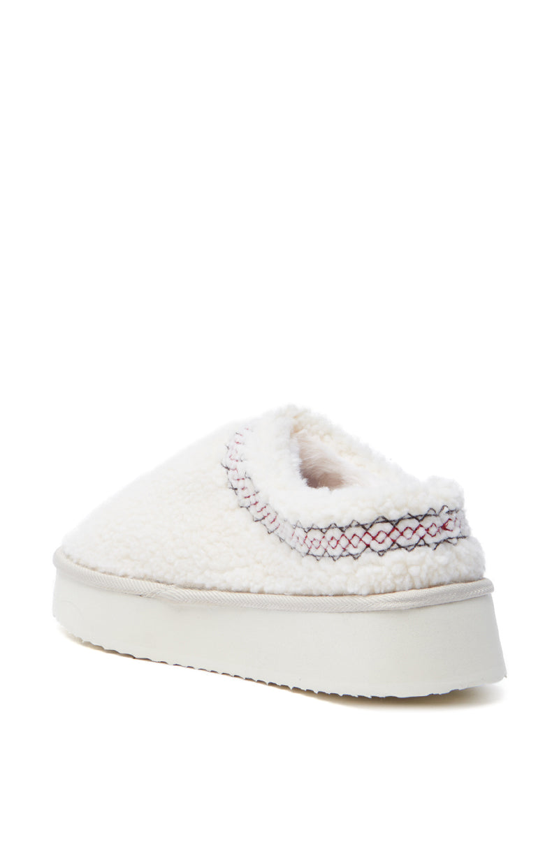 AZALEA WANG DEMARI CREAM SHERPA FLAT