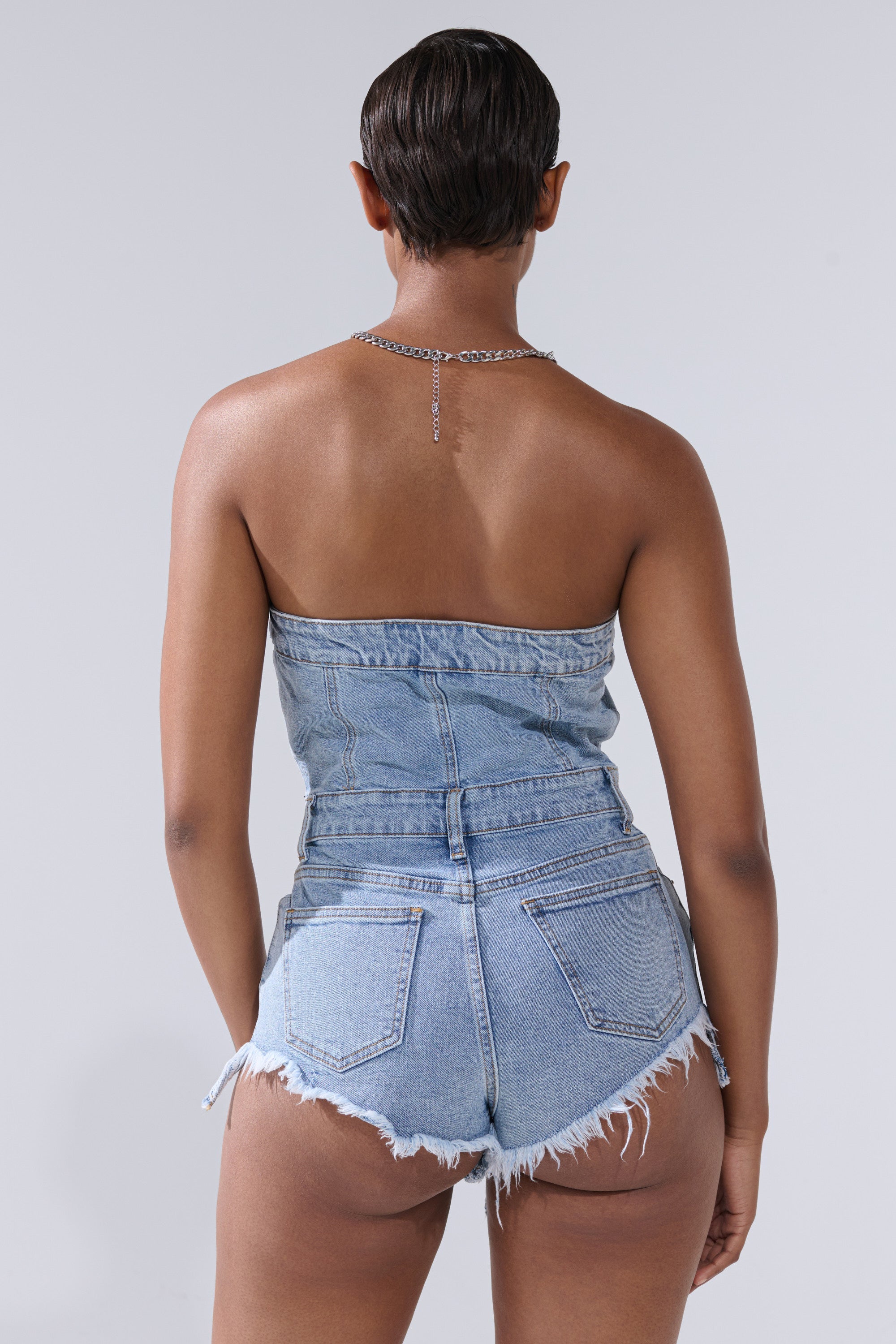 COOL IT COWBOY DENIM ROMPER