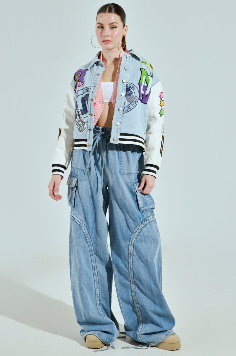 ACADEMIA DENIM BOMBER