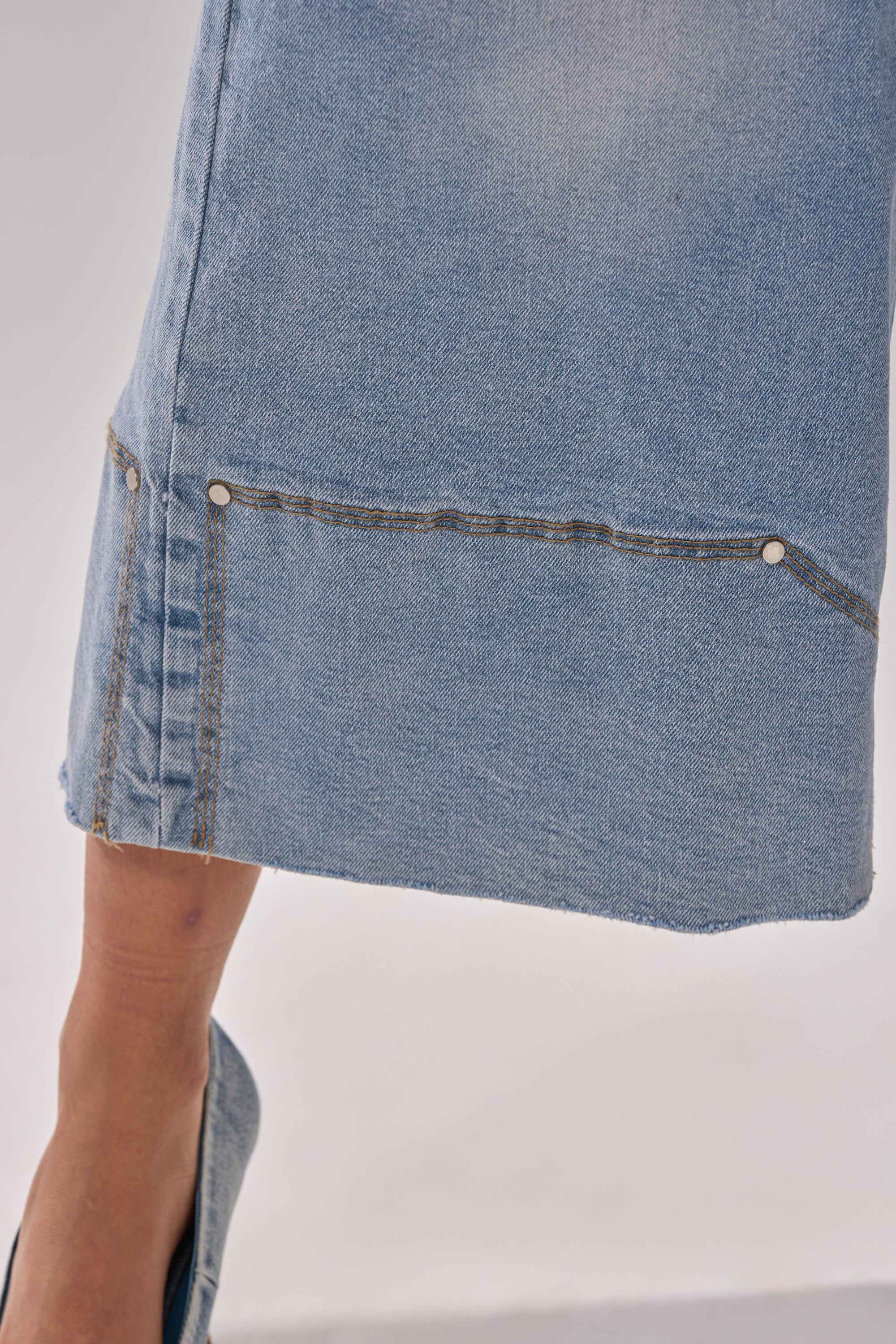 ROCK MY WORLD WIDE-LEG DENIM BERMUDA SHORTS