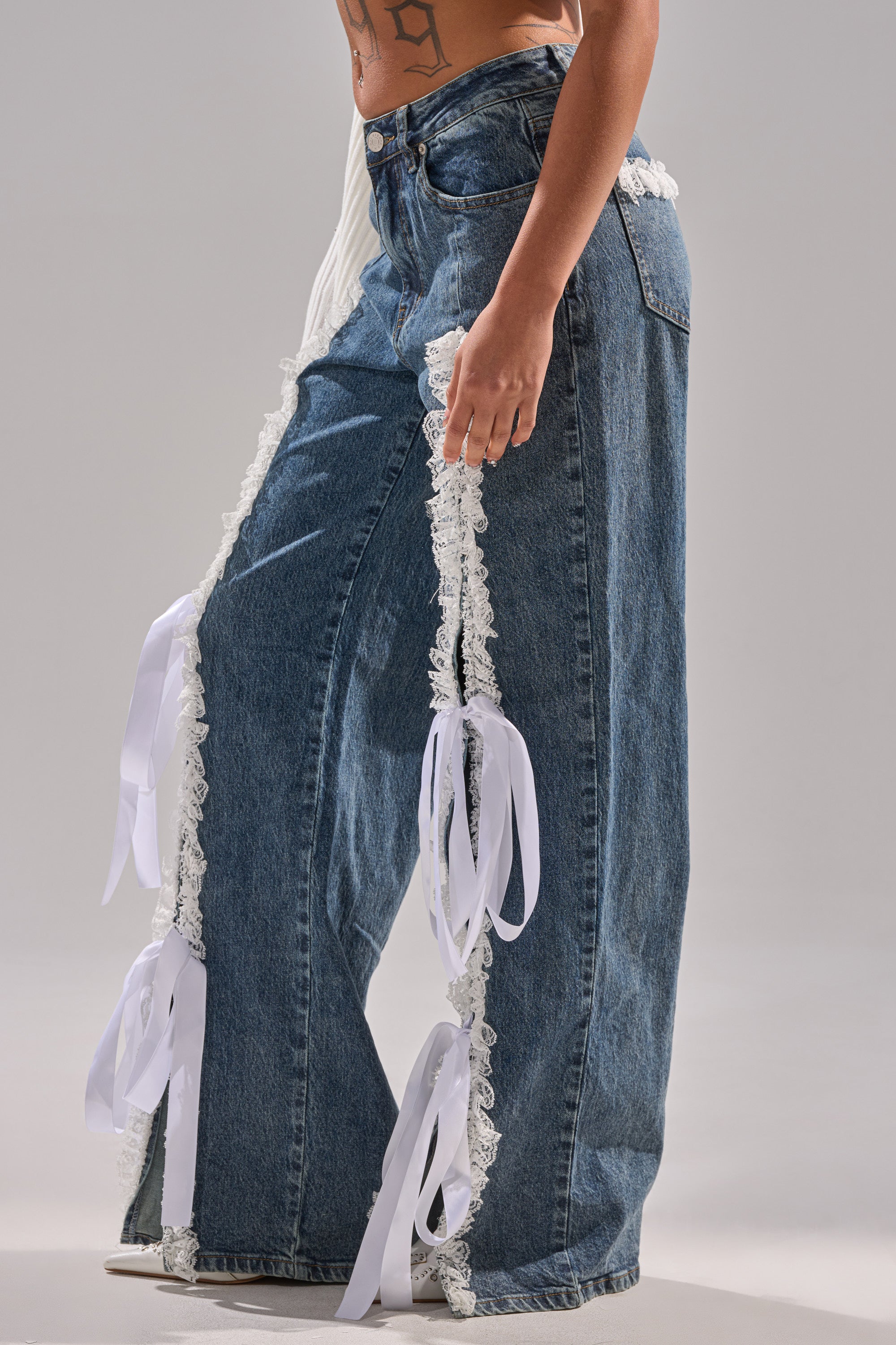 TIE ME UP RELAXED DENIM