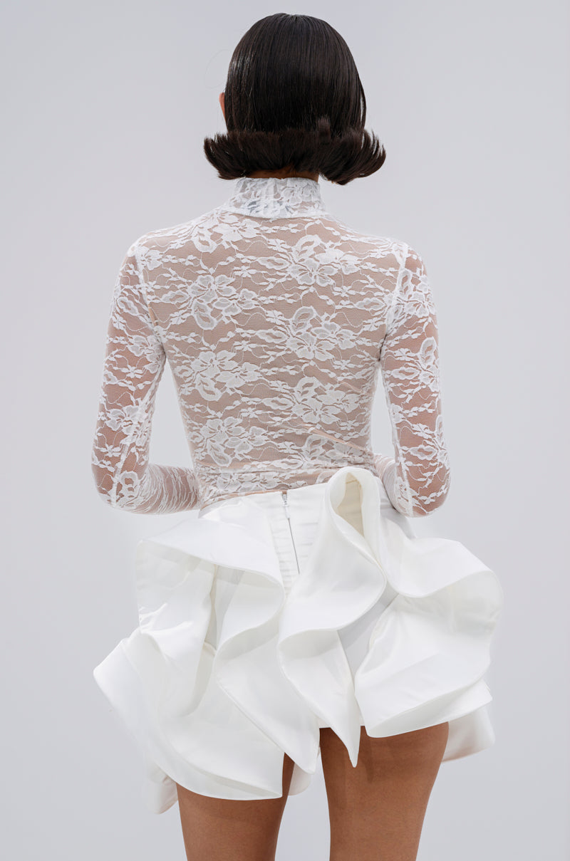 I'M A STAR LACE GLOVE BODYSUIT