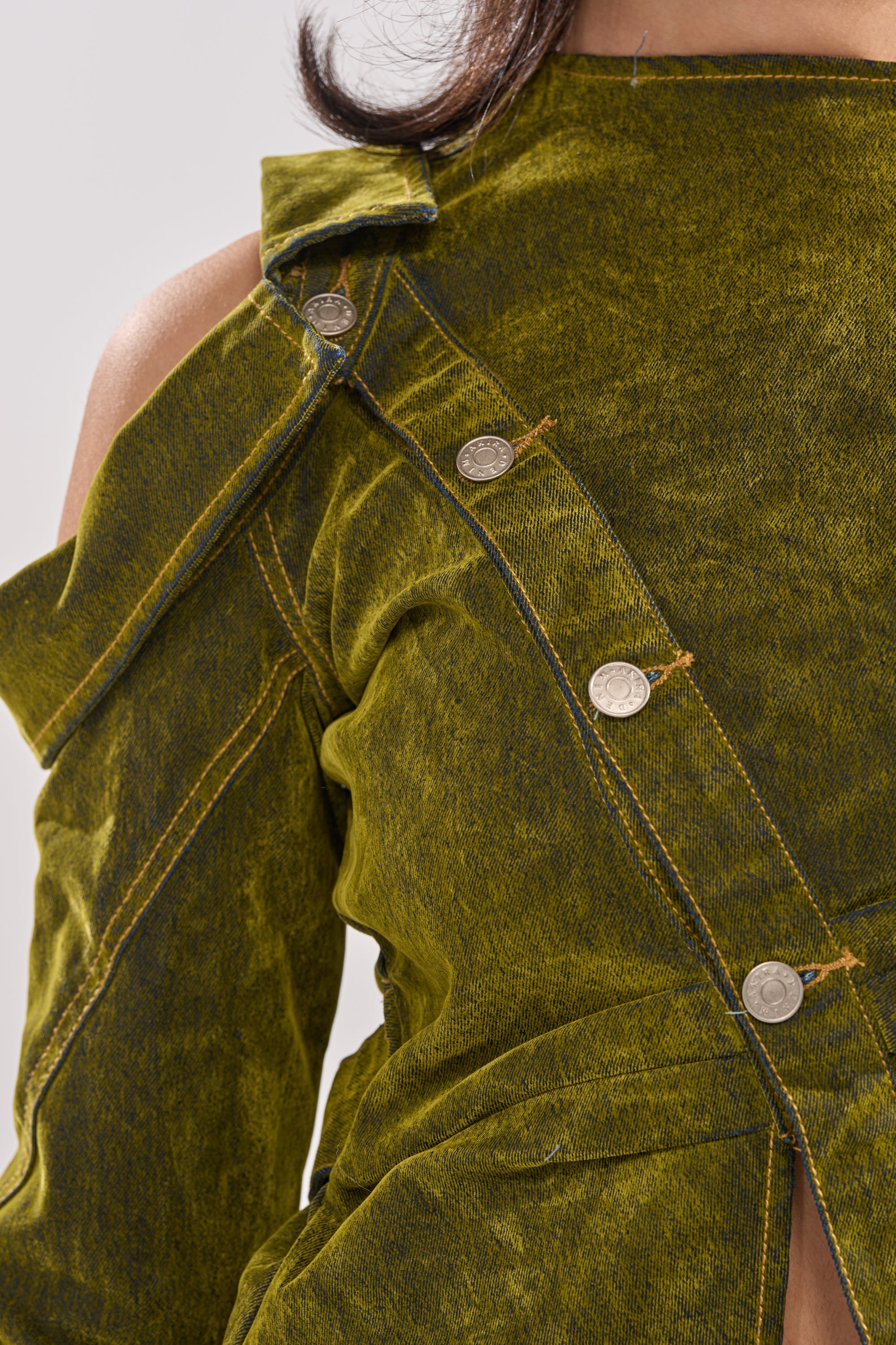 YOUR TIME IS COMING VELVET DENIM BLOUSE