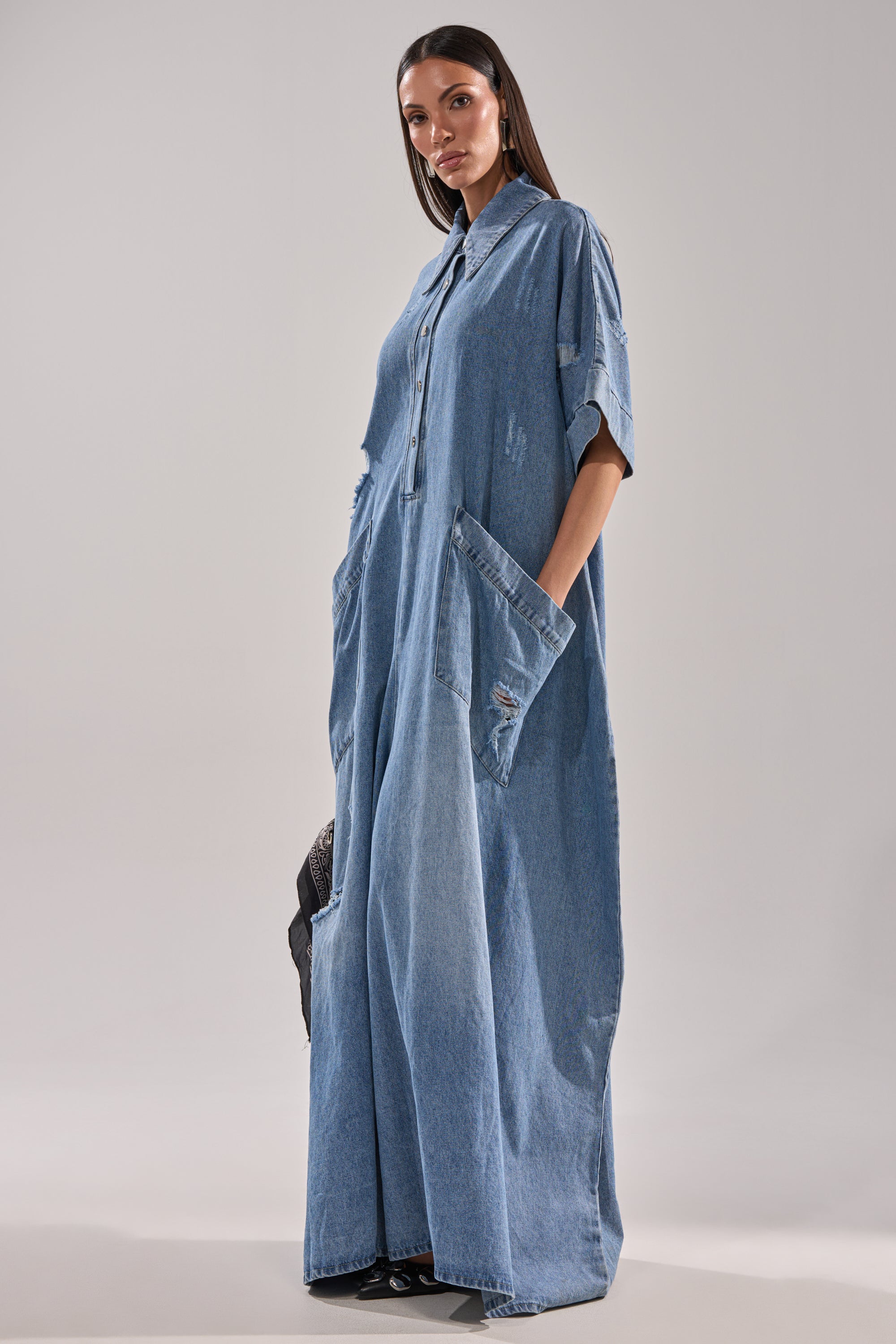 THE BEST OVERSIZED DENIM JUMPSUIT
