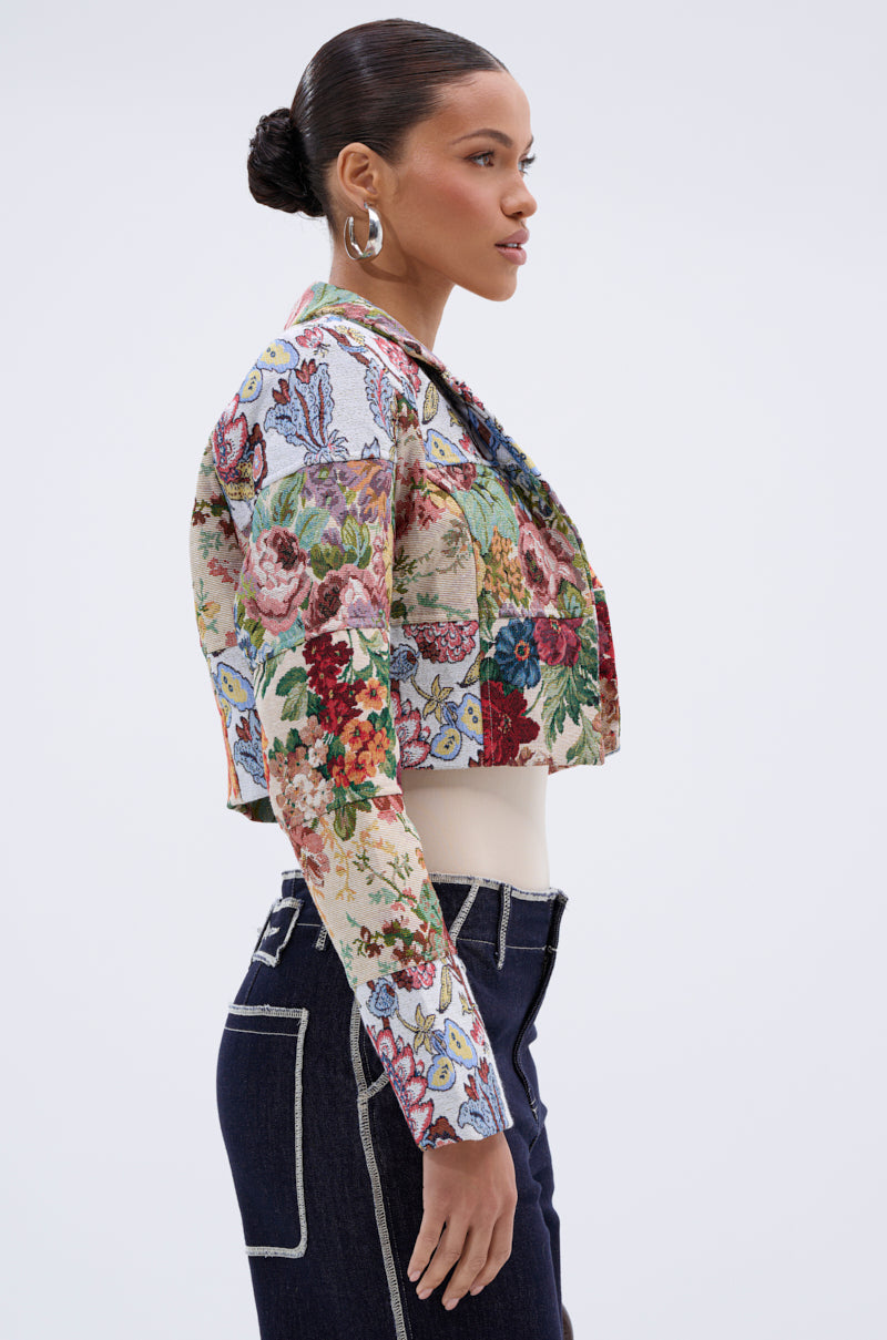 TAKE A HINT PATCHWORK BLAZER
