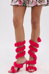 AZALEA WANG THEODOSIA PINK STILETTO SANDAL