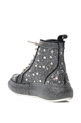 AZALEA WANG OTIS EMBELLISHED HIGH TOP IN BLACK