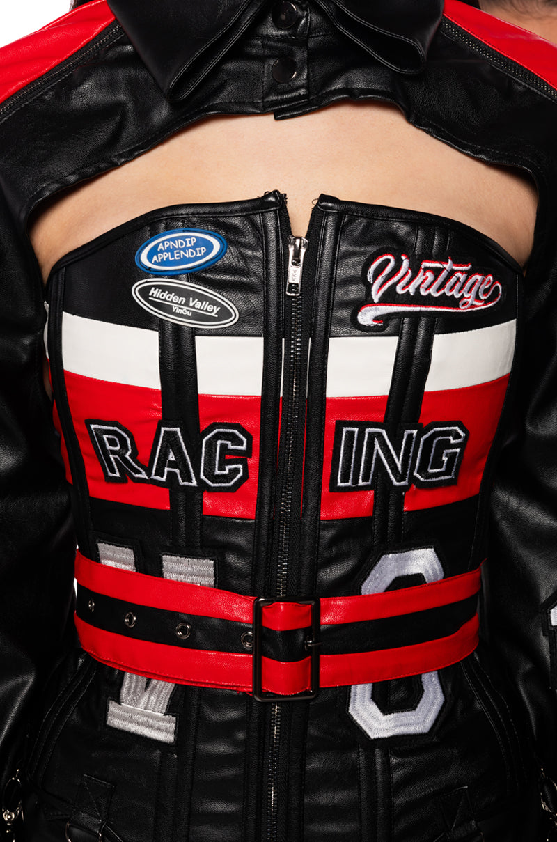 RACING PU CORSET